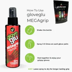 Gloveglu MEGAgrip Glove Care System Spray 3 x 120 ML