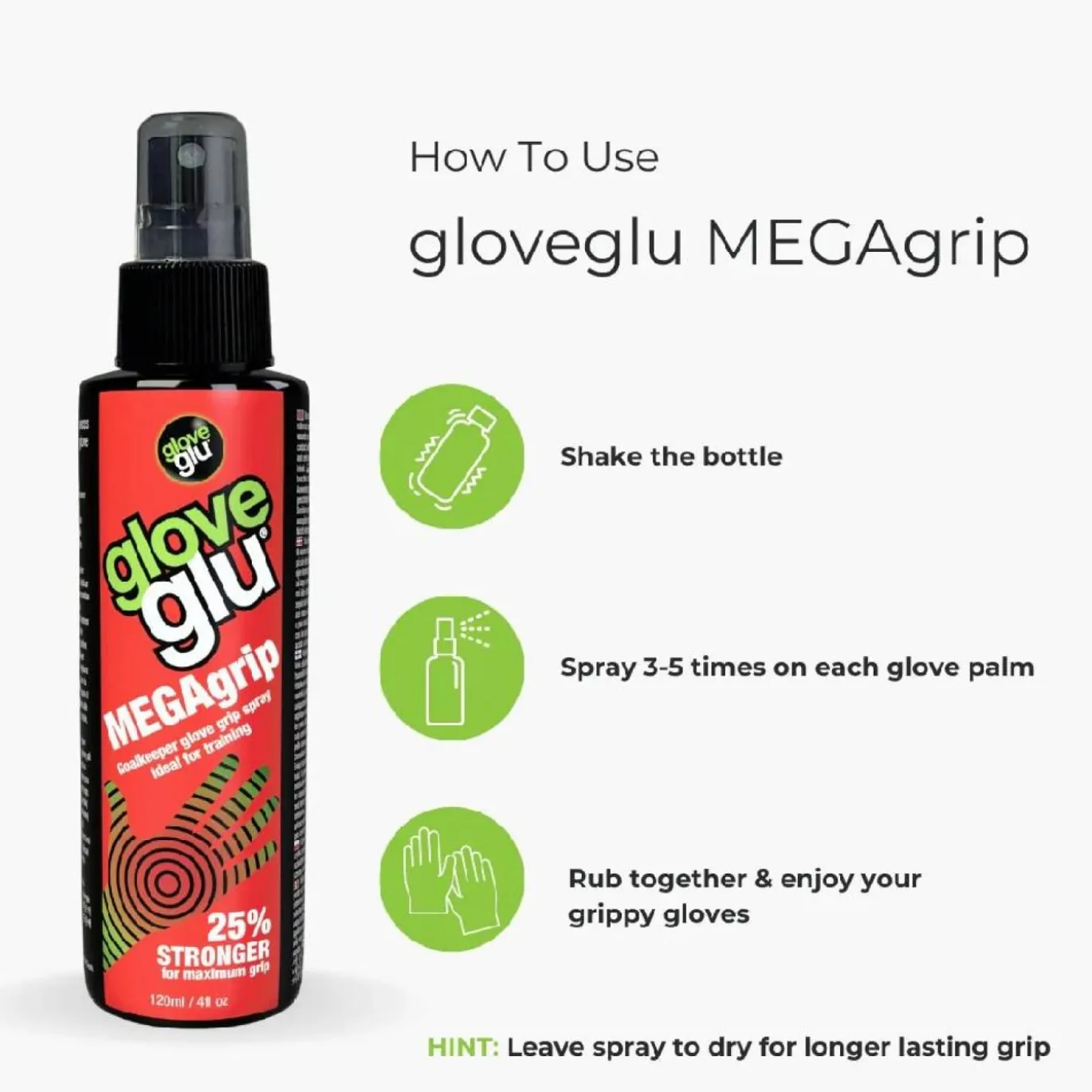 Gloveglu Mega 'N' Aqua Grip Spray 2 x 120ML