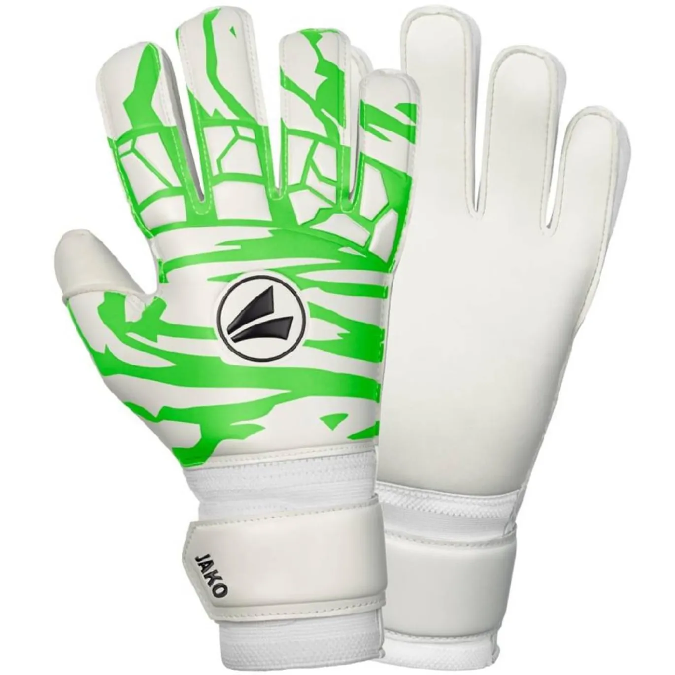 JAKO Animal Basic RC Keepershandschoenen Wit Groen Zwart