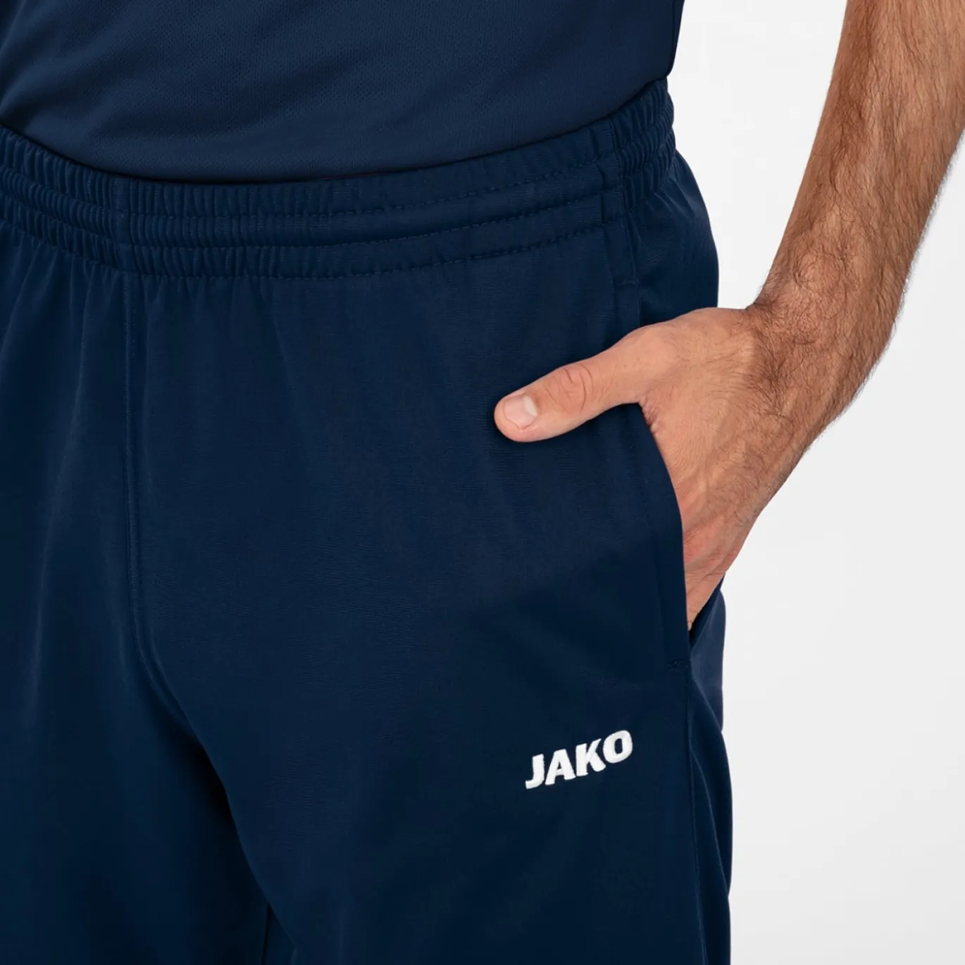 JAKO Classico Polyester Trainingsbroek Donkerblauw