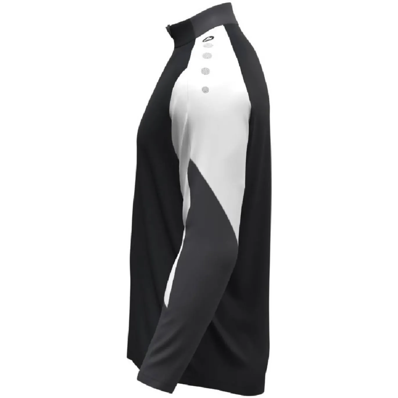 JAKO Dynamic Trainingstrui 1/4-Zip Zwart Wit Grijs