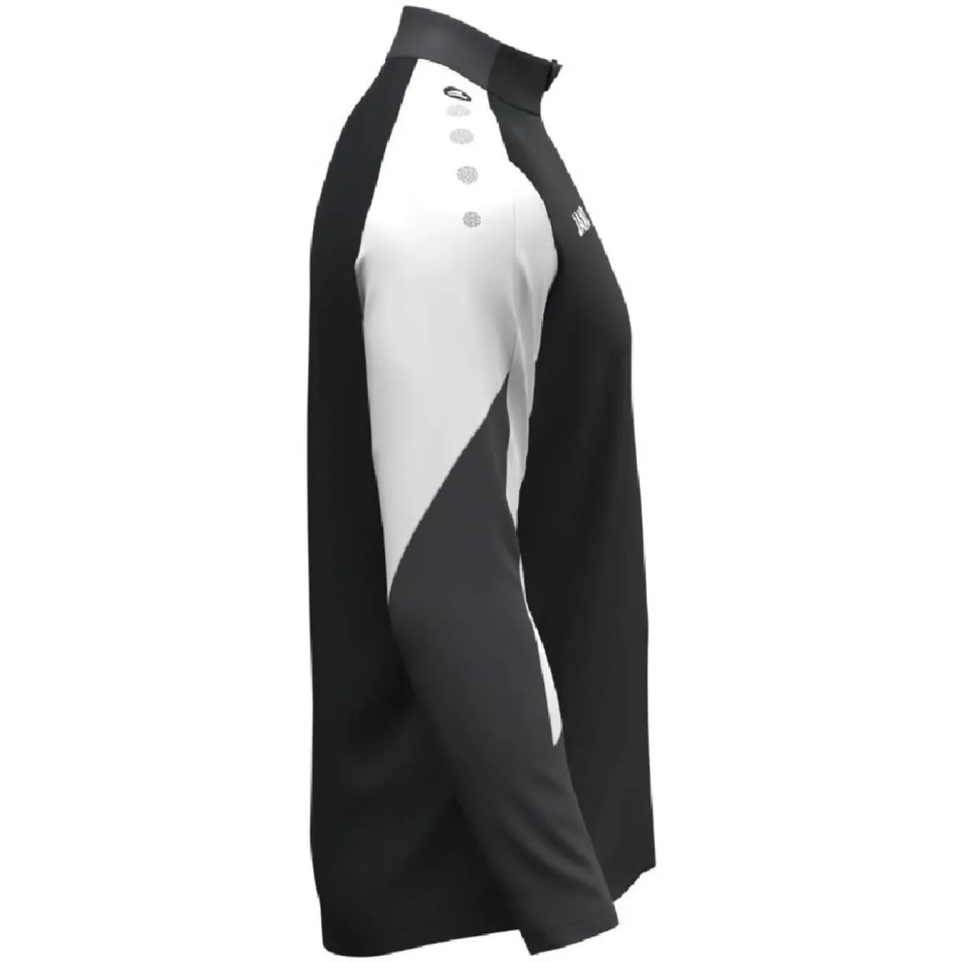 JAKO Dynamic Trainingstrui 1/4-Zip Zwart Wit Grijs