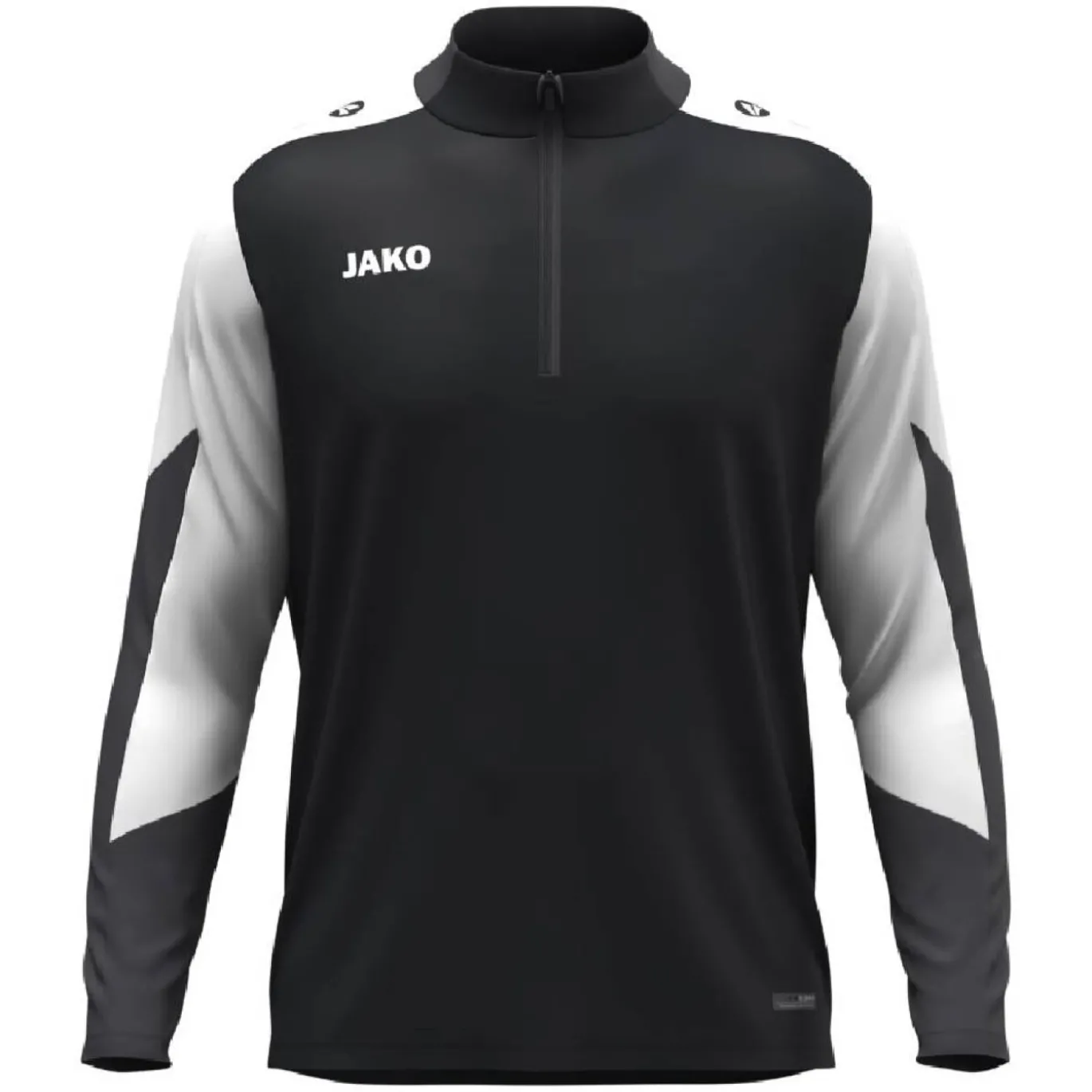 JAKO Dynamic Trainingstrui 1/4-Zip Kids Zwart Wit Grijs