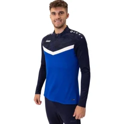 JAKO Iconic Trainingstrui 1/4-Zip Blauw