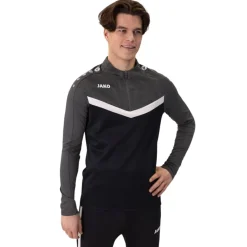 JAKO Iconic Trainingstrui 1/4-Zip Zwart