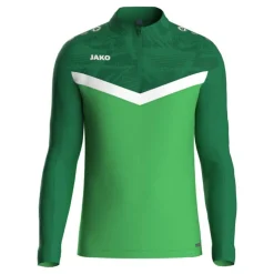 JAKO Iconic Trainingstrui 1/4-Zip Kids Groen