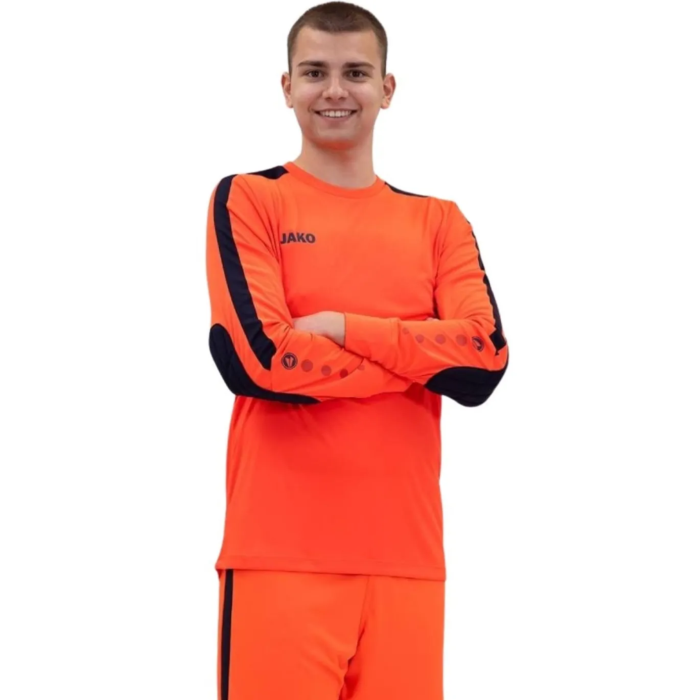 JAKO Power Keepersshirt Oranje Donkerblauw