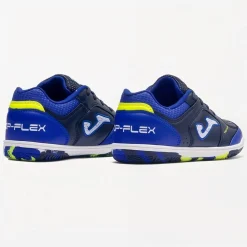 Joma Top Flex Zaalvoetbalschoenen (IN) Kids Donkerblauw Blauw Geel