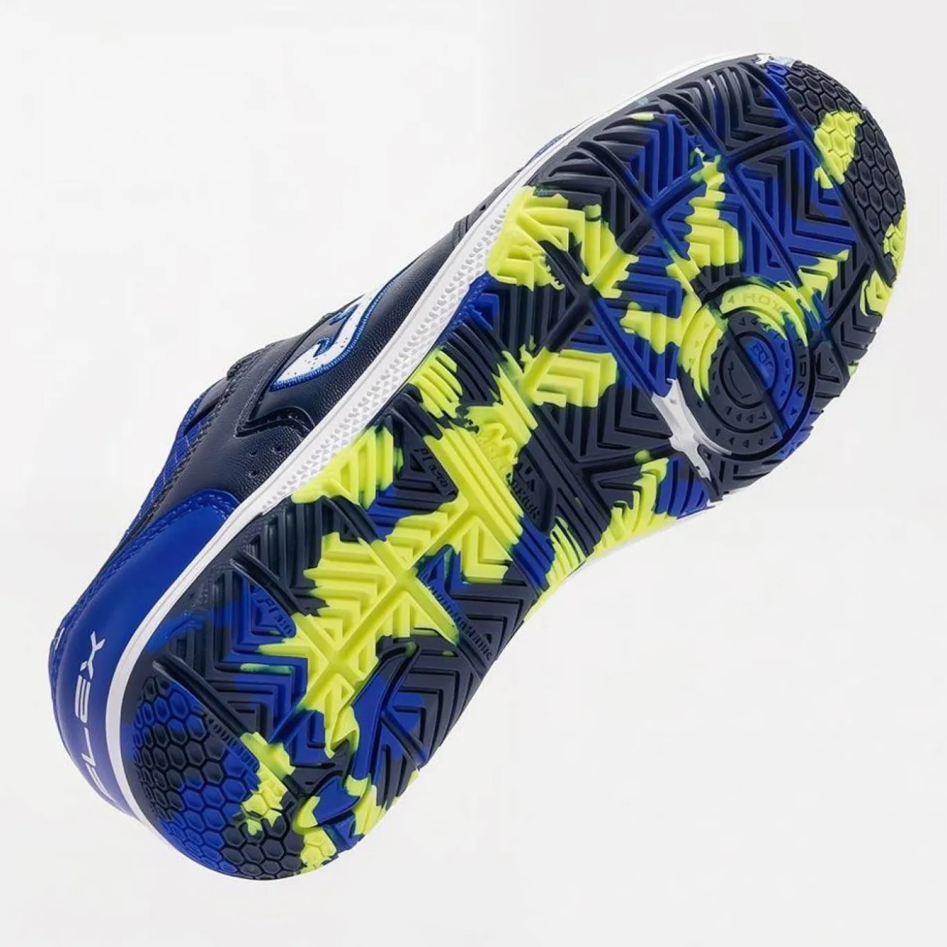 Joma Top Flex Zaalvoetbalschoenen (IN) Kids Donkerblauw Blauw Geel