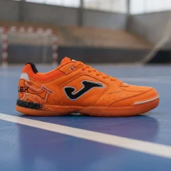 Joma Top Flex Zaalvoetbalschoenen (IN) Oranje Zwart Zilver