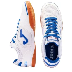Joma Top Flex Zaalvoetbalschoenen (IN) Wit Blauw Bruin