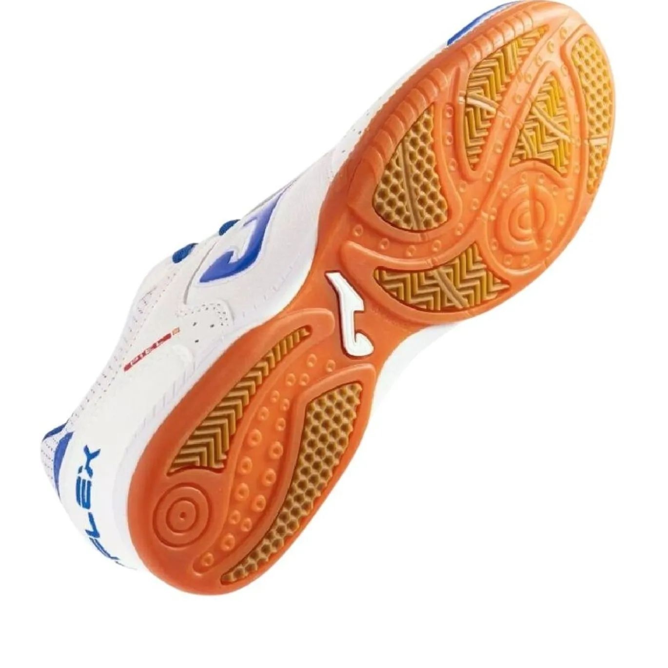 Joma Top Flex Zaalvoetbalschoenen (IN) Wit Blauw Bruin