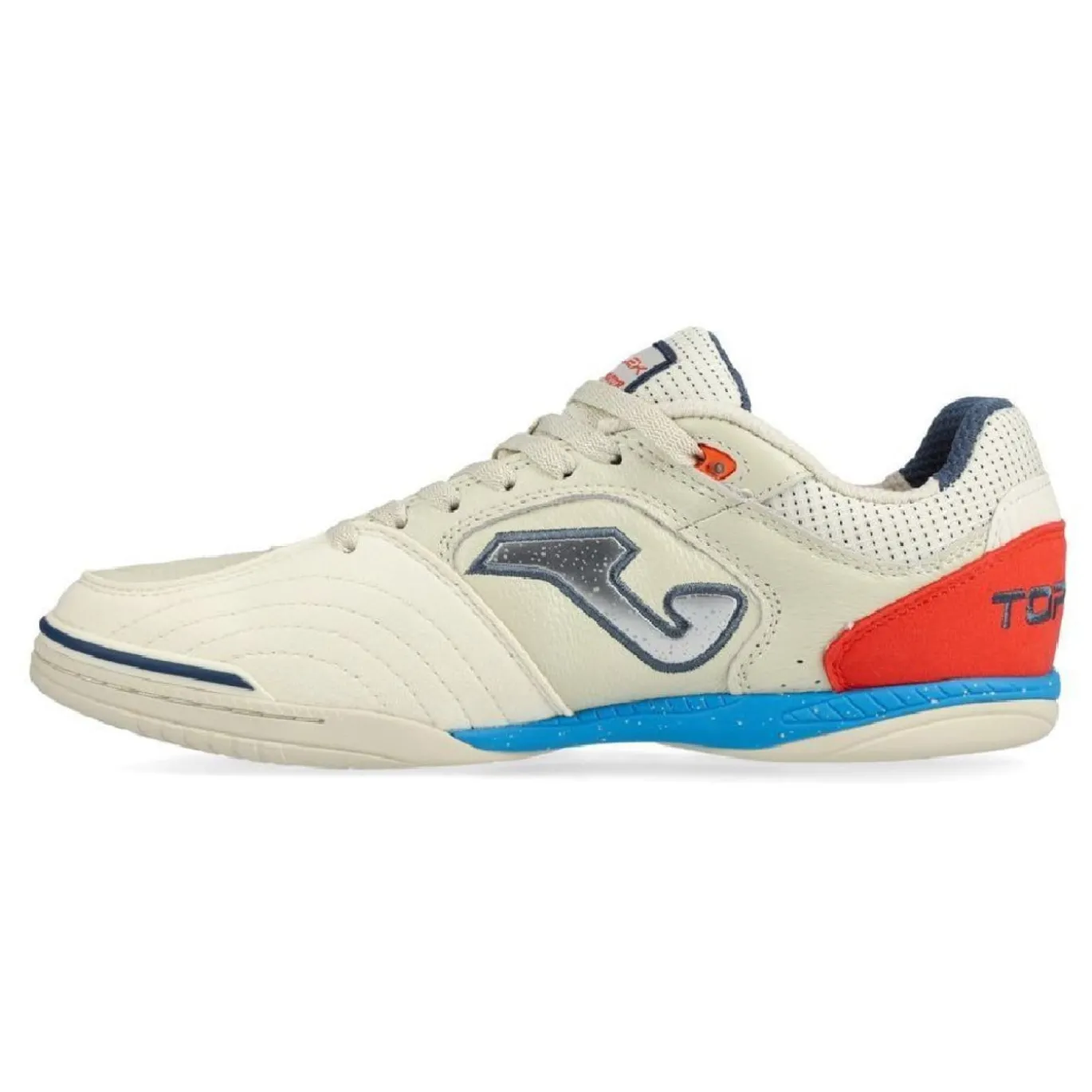 Joma Top Flex Zaalvoetbalschoenen (IN) Beige Blauw Felrood Zilver
