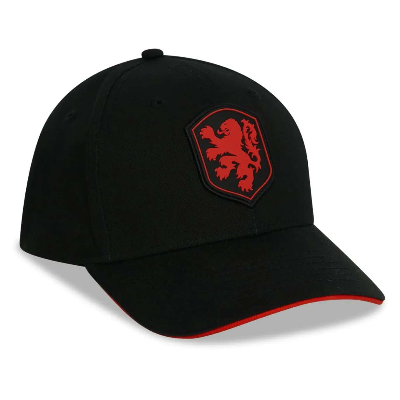 KNVB Cap Logo Kids Zwart Wit