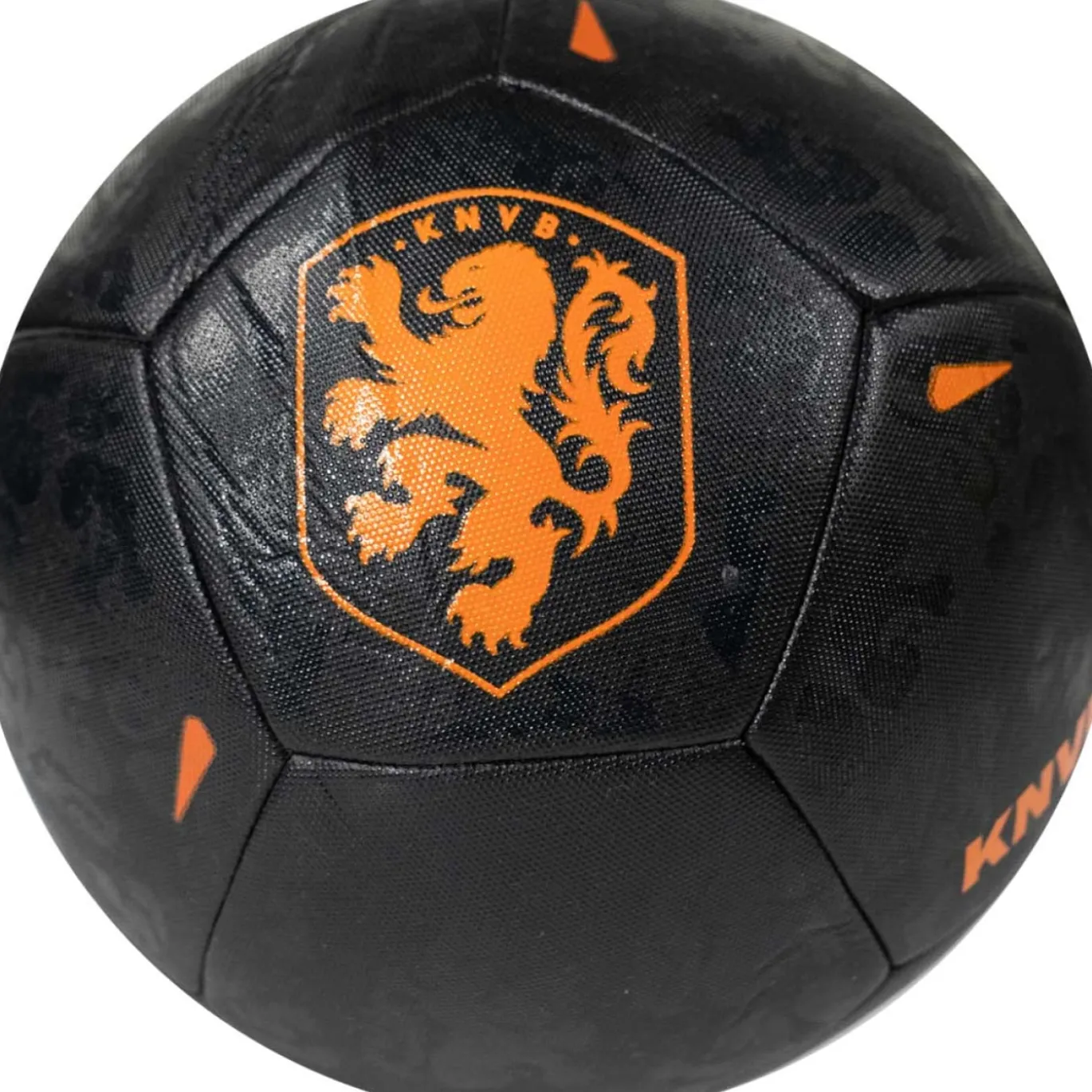 KNVB Logo Voetbal Maat 5 Zwart Oranje