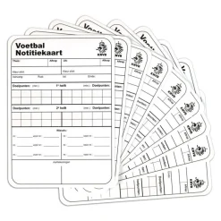 KNVB Notitiekaarten (50 stuks)