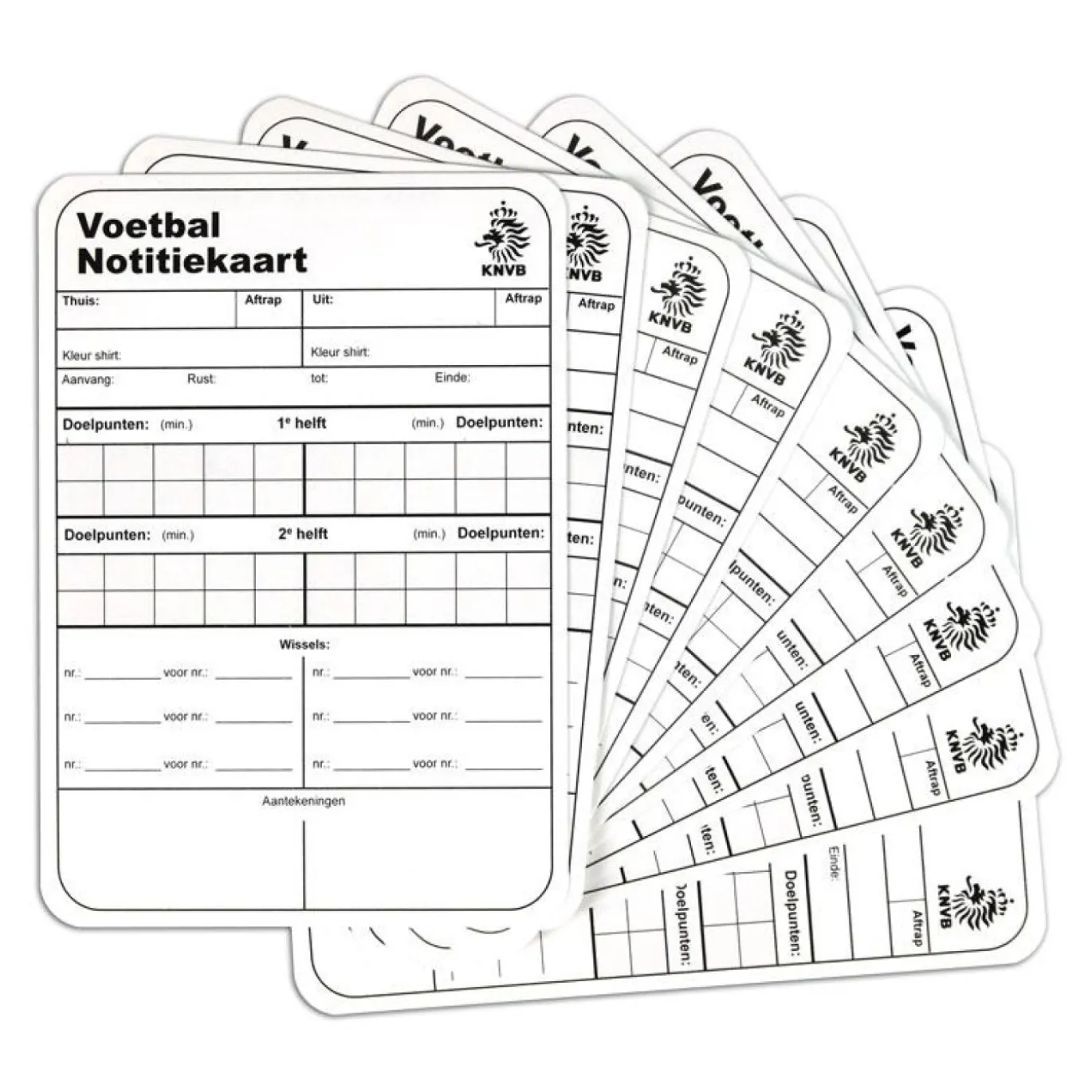 KNVB Notitiekaarten (50 stuks)