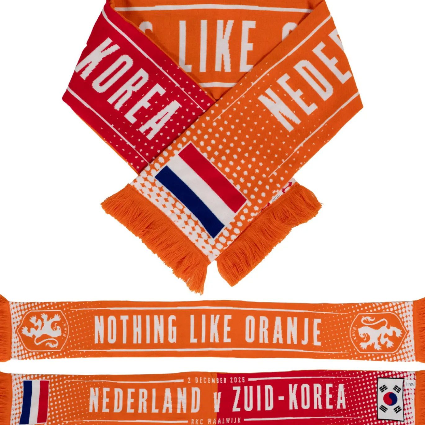 KNVB Sjaal OranjeLeeuwinnen Nederland - Zuid-Korea