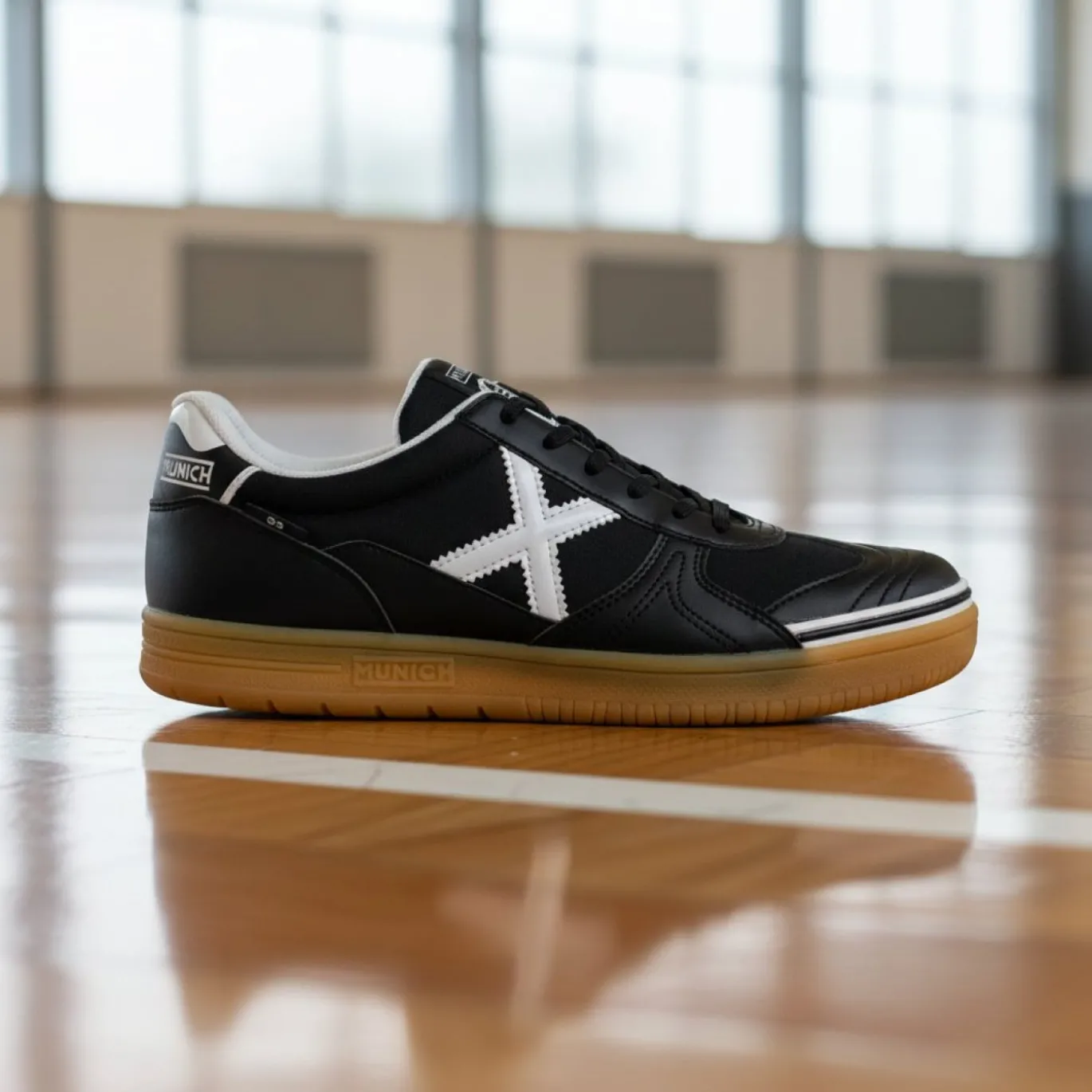 Munich G3 Zaalvoetbalschoenen Zwart Wit