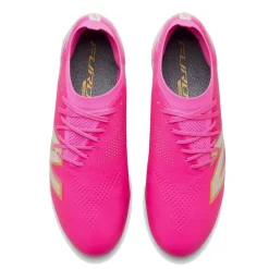 New Balance Furon V8 Elite Gras Voetbalschoenen (FG) Felroze Wit Goud