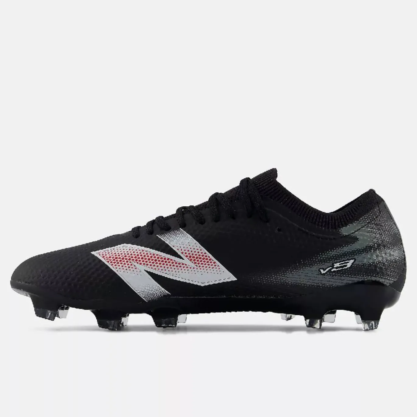 New Balance Furon V9 Elite Gras Voetbalschoenen (FG) Zwart Wit Rood