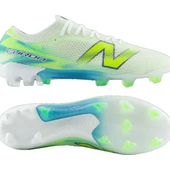 New Balance Furon V9 Elite Gras Voetbalschoenen (FG) Wit Geel Blauw
