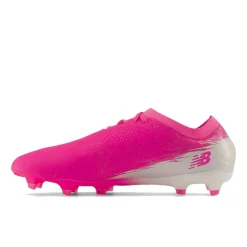 New Balance Furon V8 Pro Gras Voetbalschoenen (FG) Felroze Wit Goud