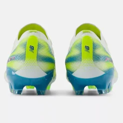 New Balance Furon V9 Pro Gras Voetbalschoenen (FG) Wit Geel Blauw
