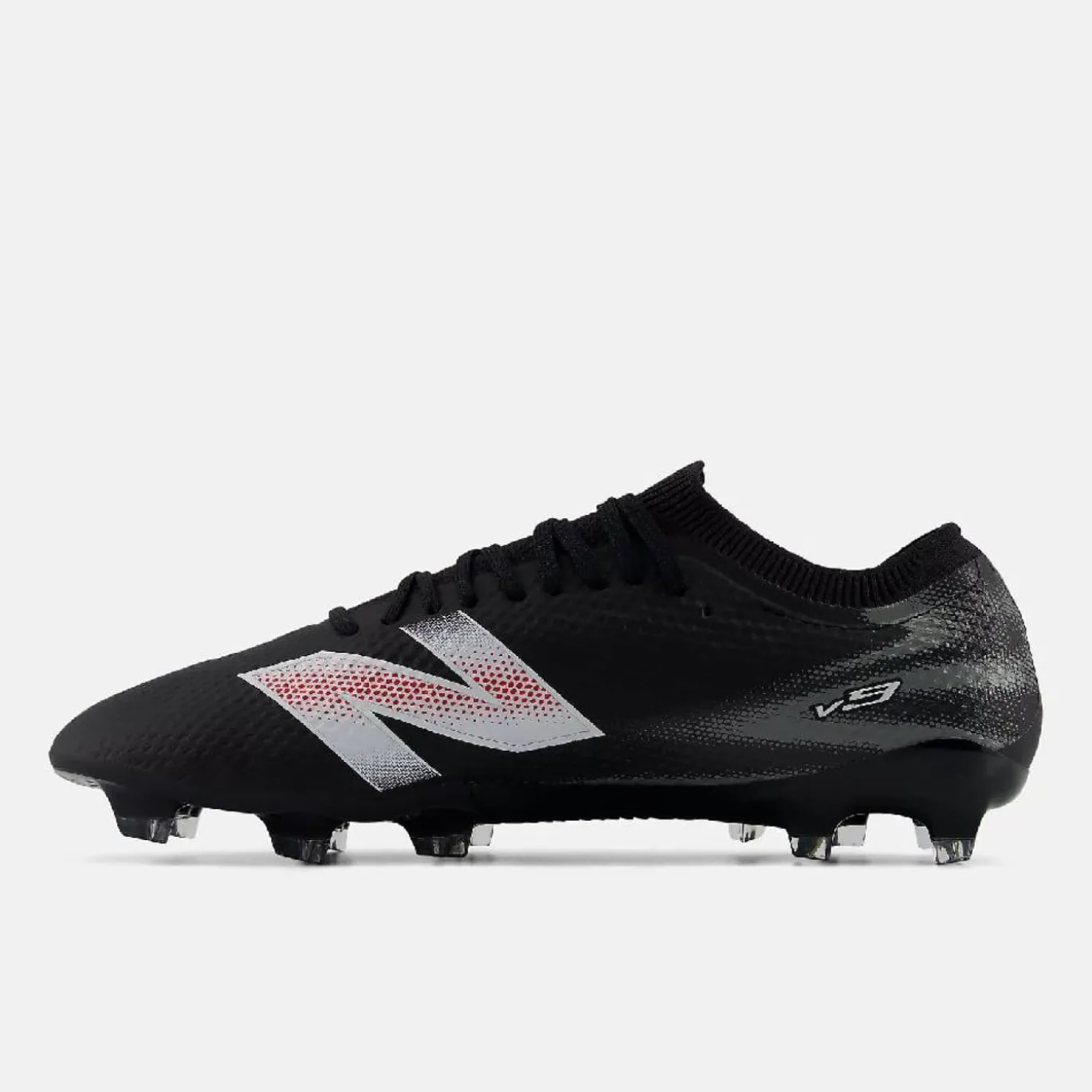 New Balance Furon V9 Pro Gras Voetbalschoenen (FG) Zwart Wit Rood