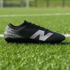 New Balance Furon V9 Pro Gras Voetbalschoenen (FG) Zwart Wit Rood