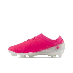 New Balance Furon V8 Team Gras Voetbalschoenen (FG) Kids Felroze Wit Goud
