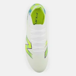 New Balance Furon V9 Team Gras Voetbalschoenen (FG) Wit Geel Blauw