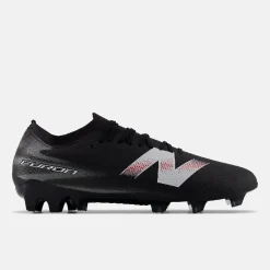 New Balance Furon V9 Team Gras Voetbalschoenen (FG) Zwart Wit Rood