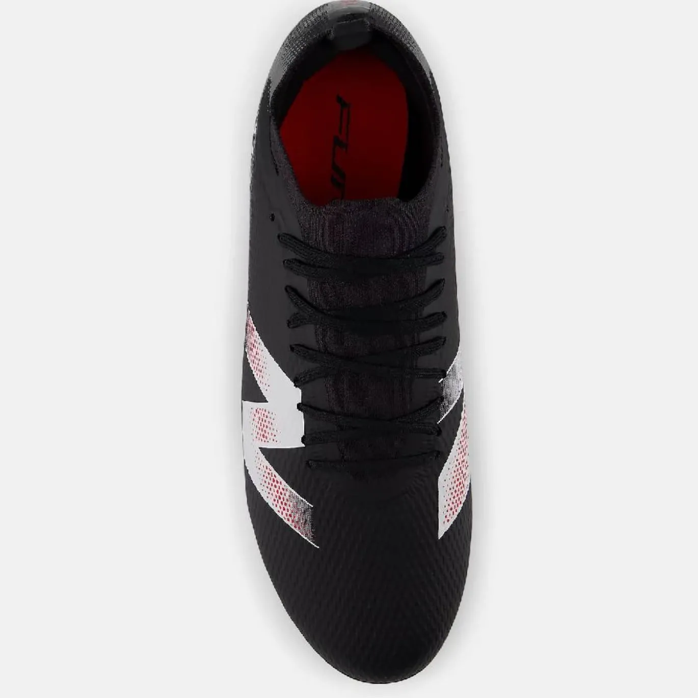 New Balance Furon V9 Team Gras Voetbalschoenen (FG) Zwart Wit Rood