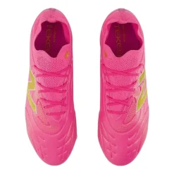 New Balance Tekela V5 Pro Low Gras Voetbalschoenen (FG) Felroze Wit Goud