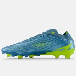 New Balance Tekela V5 Pro Low Gras Voetbalschoenen (FG) Metallic Blue Geel