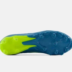 New Balance Tekela V5 Team Low Gras Voetbalschoenen (FG) Metallic Blue Geel