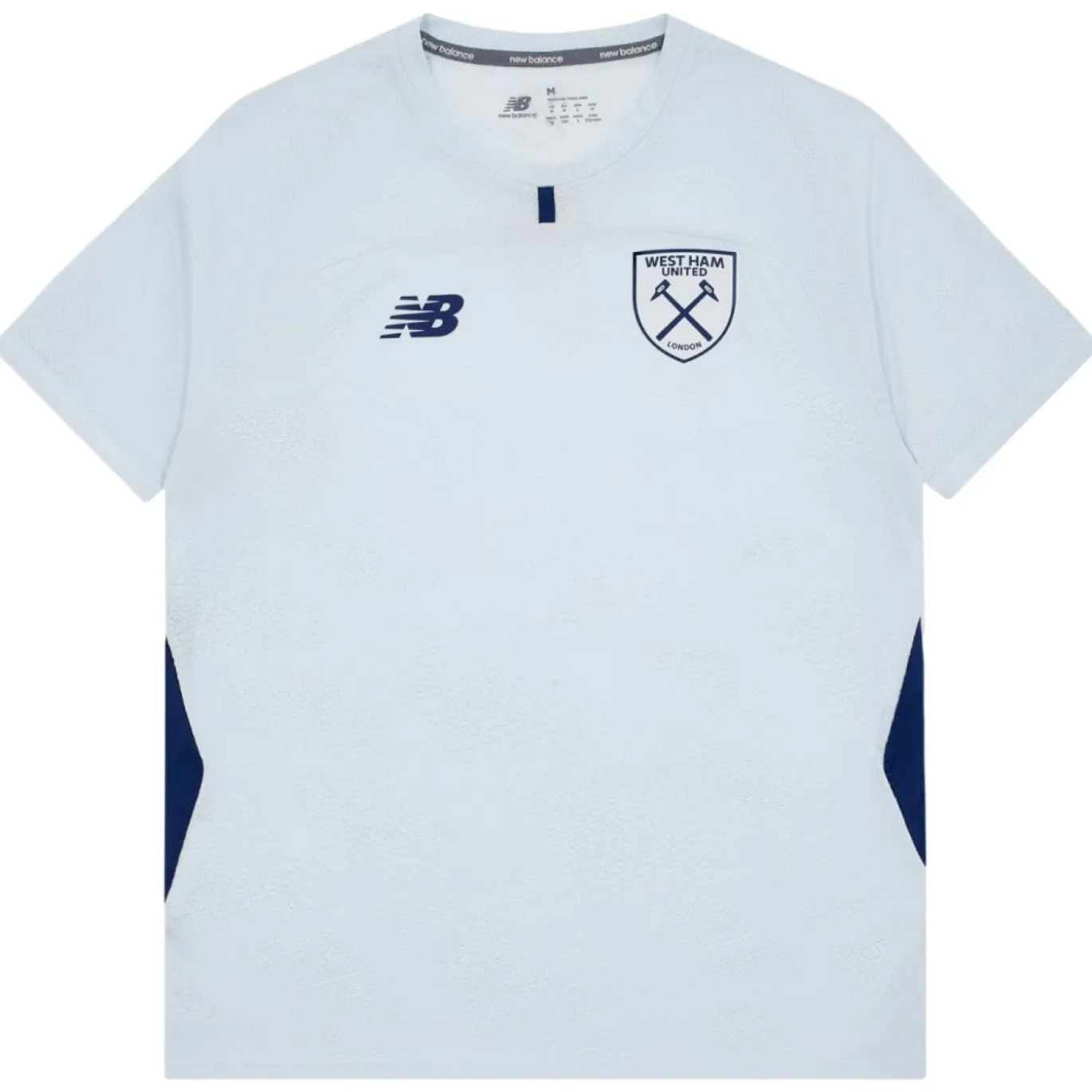 New Balance West Ham United Trainingsshirt 2026-2027 Lichtblauw Donkerblauw