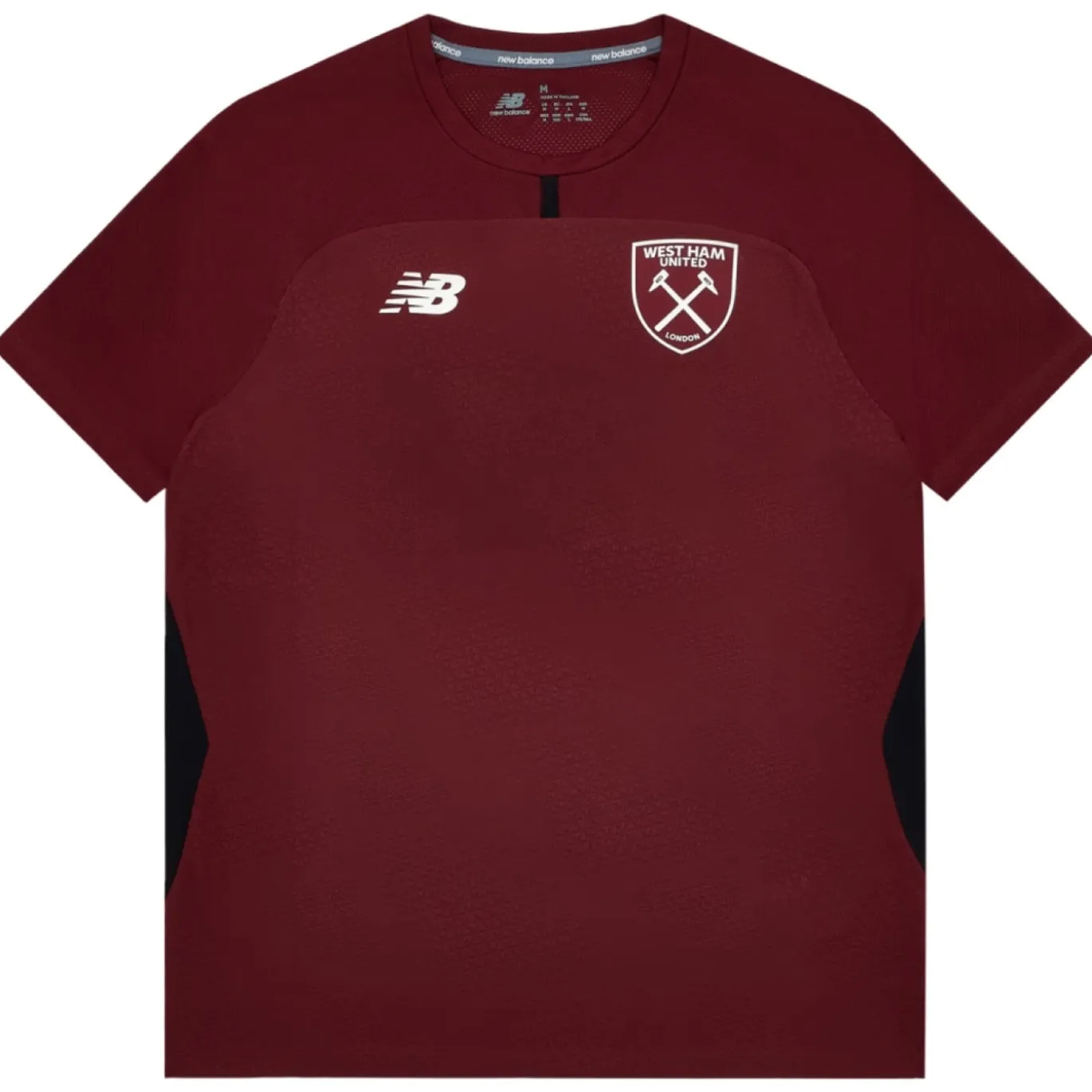 New Balance West Ham United Trainingsshirt 2026-2027 Bordeauxrood Wit