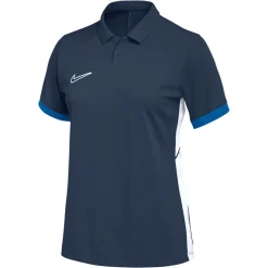 Nike Academy 25 Polo Dames Donkerblauw Blauw Wit