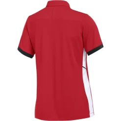 Nike Academy 25 Polo Dames Rood Zwart Wit