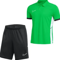 Nike Academy 25 Polo Trainingsset Groen Zwart Wit
