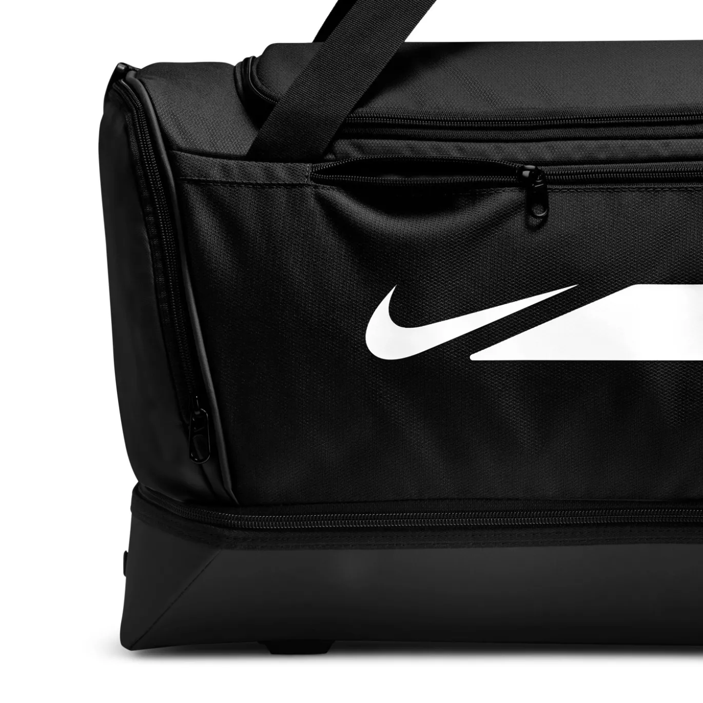 Nike Academy Team F26 Voetbaltas Large Schoenenvak Zwart Wit