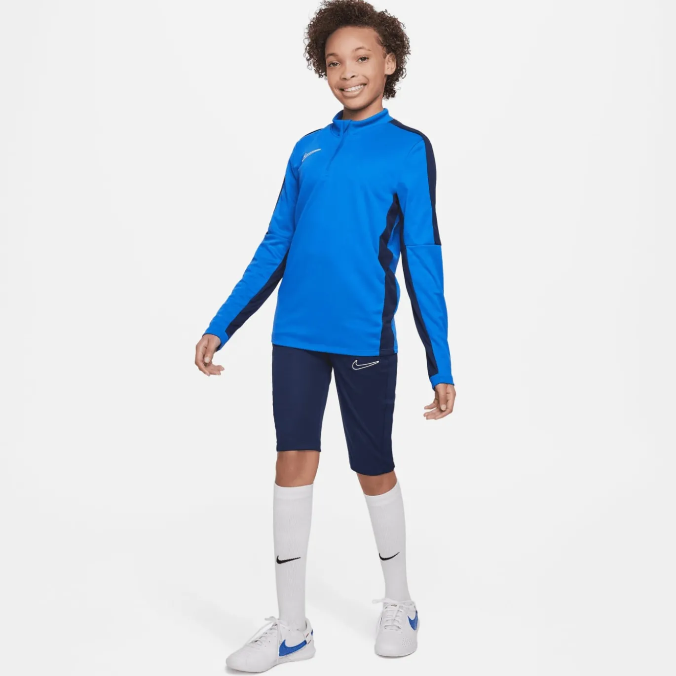 Nike Academy 23 3/4 Trainingsbroek Kids Donkerblauw Wit