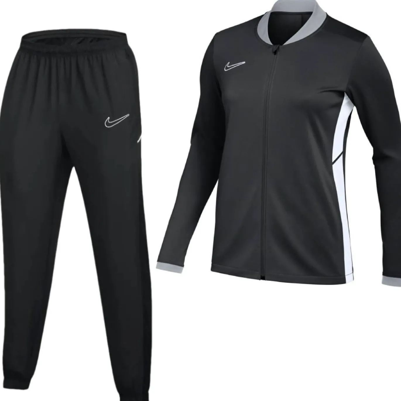 Nike Academy 25 Trainingspak Full-Zip Kids Zwart Grijs Wit