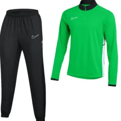 Nike Academy 25 Trainingspak 1/4-Zip Kids Groen Zwart Wit