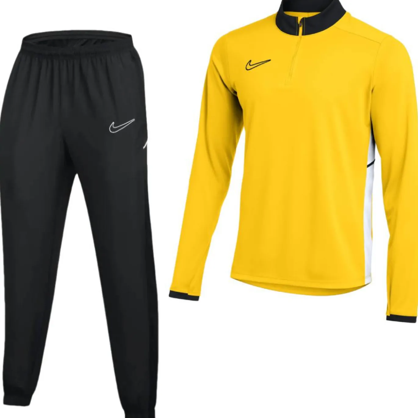 Nike Academy 25 Trainingspak 1/4-Zip Geel Zwart Wit