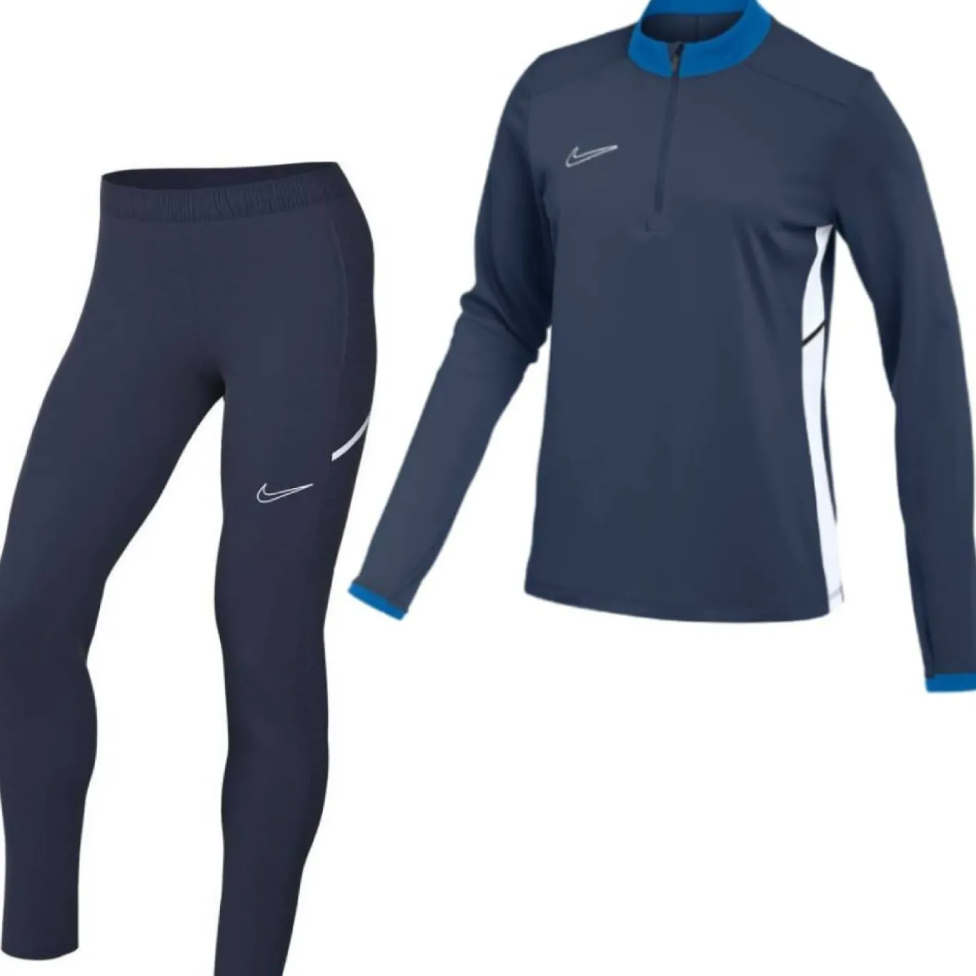 Nike Academy 25 Trainingspak 1/4-Zip Dames Donkerblauw Blauw Wit