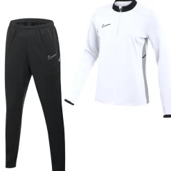 Nike Academy 25 Trainingspak 1/4-Zip Dames Wit Zwart Grijs