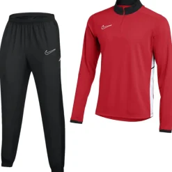 Nike Academy 25 Trainingspak 1/4-Zip Kids Rood Zwart Wit